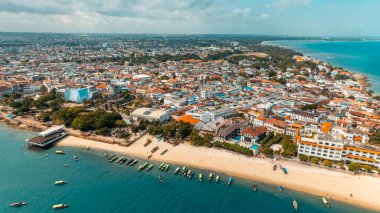 Zanzibar adasının hava görüntüsü