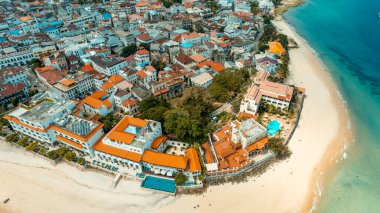 Zanzibar adasının hava görüntüsü