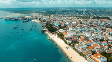 Zanzibar adasının hava görüntüsü