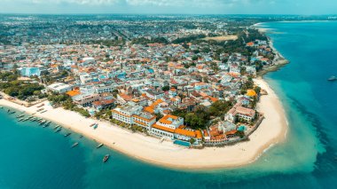 Zanzibar adasının hava görüntüsü