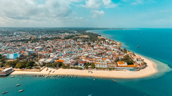 Zanzibar adasının hava görüntüsü