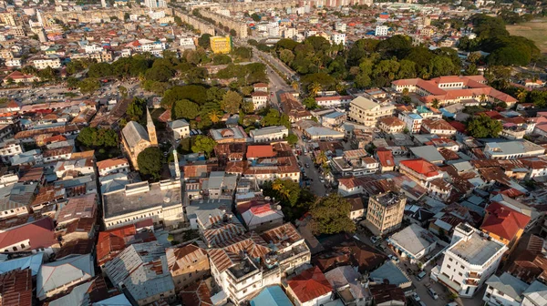 Vista Aerea Dell Isola Zanzibar — Foto Stock