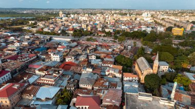 Zanzibar adasının hava görüntüsü