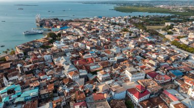 Zanzibar adasının hava görüntüsü
