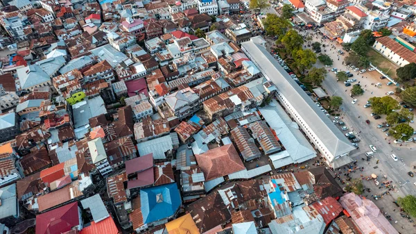 Vista Aerea Dell Isola Zanzibar — Foto Stock