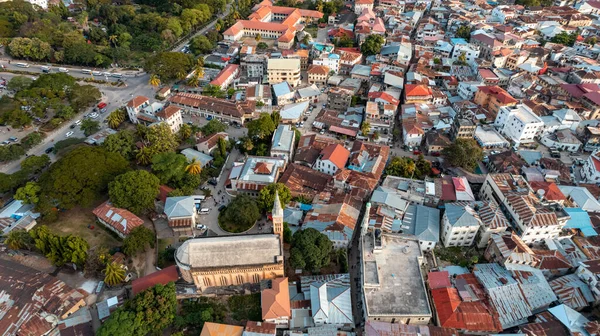 Vista Aerea Dell Isola Zanzibar — Foto Stock