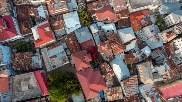 Vista Aerea Dell Isola Zanzibar — Foto Stock