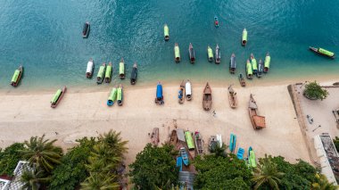 Zanzibar adasının hava görüntüsü