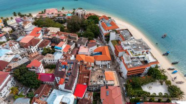 Zanzibar adasının hava görüntüsü