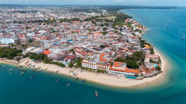 Zanzibar adasının hava görüntüsü