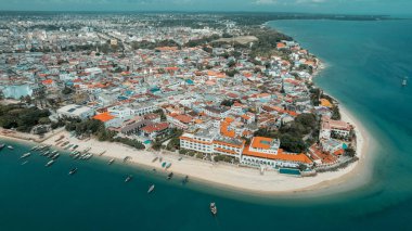 Zanzibar adasının hava görüntüsü