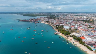 Zanzibar adasının hava görüntüsü