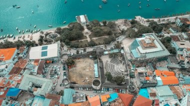 Zanzibar adasının hava görüntüsü