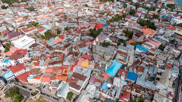 Vista Aerea Dell Isola Zanzibar — Foto Stock