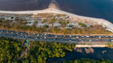 Dar es Salaam şehrinin havadan görünüşü