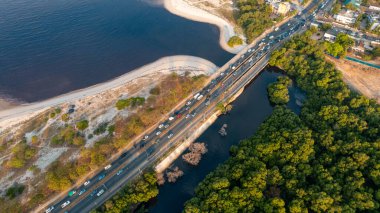 Dar es Salaam şehrinin havadan görünüşü
