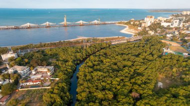 Dar es Salaam şehrinin havadan görünüşü