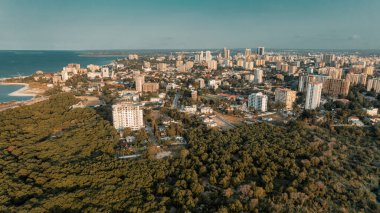 Dar es Salaam şehrinin havadan görünüşü