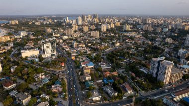 Dar es Salaam şehrinin havadan görünüşü
