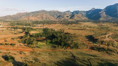 Morogoro şehrinin hava manzarası