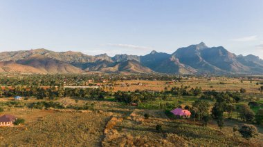 Morogoro şehrinin hava manzarası