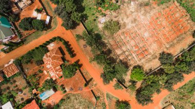 Morogoro şehrinin hava manzarası