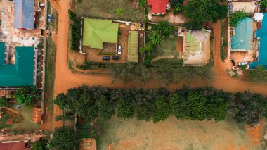 Morogoro şehrinin hava manzarası