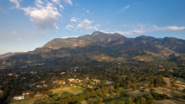 Morogoro şehrinin hava manzarası
