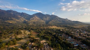 Morogoro şehrinin hava manzarası