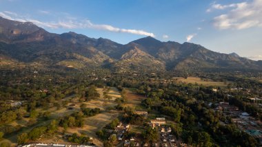 Morogoro şehrinin hava manzarası