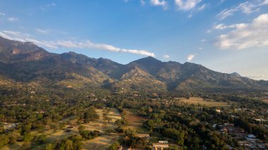Morogoro şehrinin hava manzarası