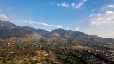 Morogoro şehrinin hava manzarası