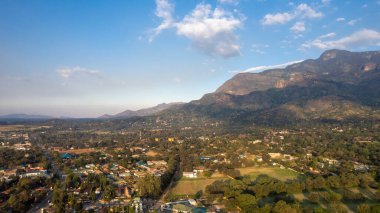 Morogoro şehrinin hava manzarası