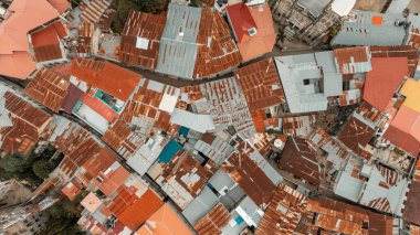 Tanzanya 'daki Zanzibar Adası' nın havadan görünüşü.