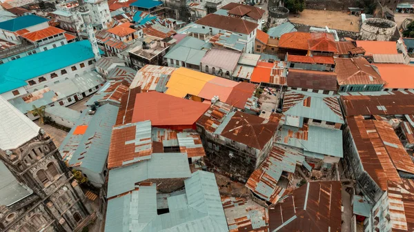 Vista Aérea Ilha Zanzibar Tanzânia — Fotografia de Stock