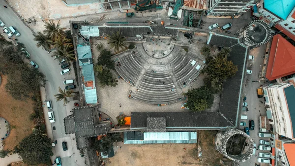 Letecký Pohled Ostrov Zanzibar Tanzanii — Stock fotografie