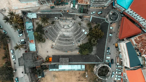 Letecký Pohled Ostrov Zanzibar Tanzanii — Stock fotografie