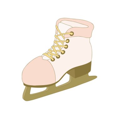 Kaykay - elle çizilmiş vektör çizimi. Düz renk tasarımı.