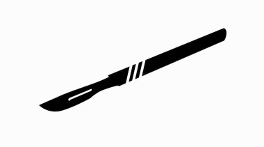 Bir Neşter Simgesi İzole Edilmiş Vektör ResmiComment