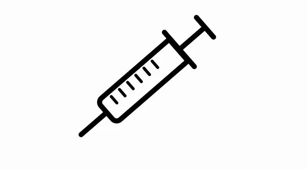 Vector Isolated Illustration Syringe Syringe Icon — Stock Vector