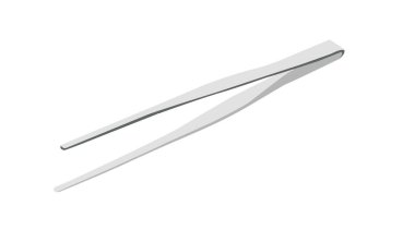 Gerçekçi metal cımbızların izole edilmiş yansıması