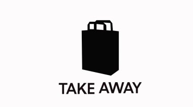 İzole edilmiş Siyah ve Beyaz Paket Paketi Simgesi veya İmzası