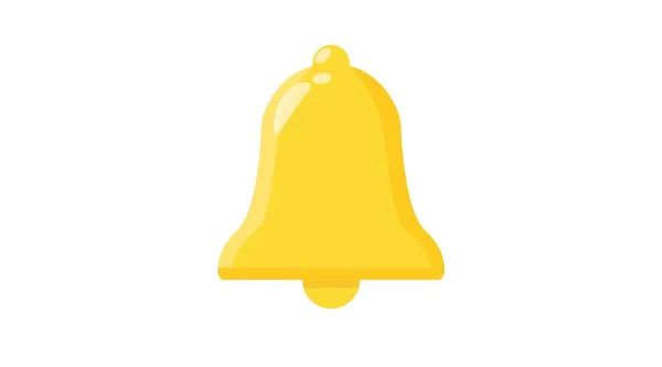 Значок Дзвінка Векторна Ізольована Плоска Ілюстрація Дзвінка Піктограма Сповіщення Або — стоковий вектор