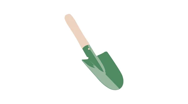 Vector Isolated Illustration Small Garden Shovel — Stock Vector