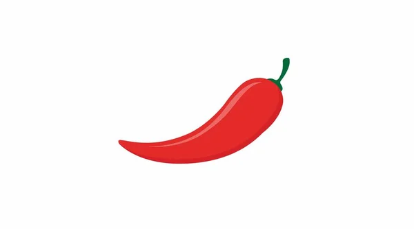 Paprika Ikone Vektorisolierte Illustration Einer Roten Paprika — Stockvektor