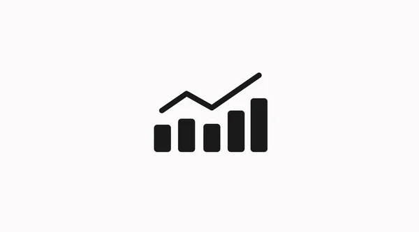 Bar Graph Vektor Isolerad Illustration Stapeldiagram — Stock vektor