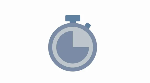 Chronometer Icon Vector Isolated Illustration Clock Flat Time Icon — Διανυσματικό Αρχείο