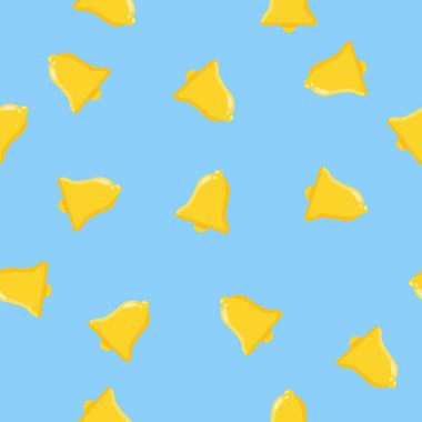 Çan deseni. Çanları olan vektörsüz arkaplan deseni