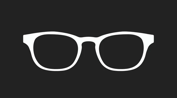 Gafas Vector Ilustración Ilustración Editable Vectorial Aislada Blanco Negro Marco — Archivo Imágenes Vectoriales