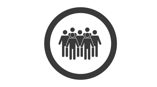 People Icon Vector Flat Editable Isolated Icon People Circle — Stok Vektör